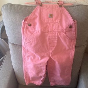 Carhartt pink toddler girl overall